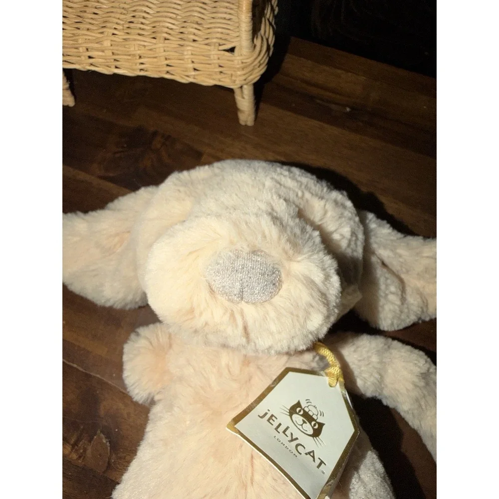 Jellycat ORIGINAL BASHFUL LUXE PUPPY ORLANDO New BNWT Medium Soft Plush Dog Gold